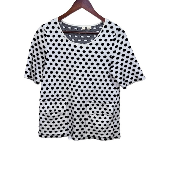 Anthropologie MOTH polka dot top shirt Size XS - Picture 2 of 10
